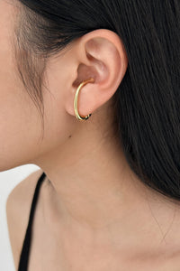 Oval Ear Cuff-GLD Plated Earrings MODU Atelier 
