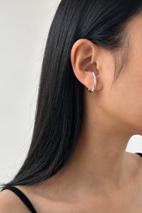 Oval Ear Cuff-SIL Plated Earrings MODU Atelier 