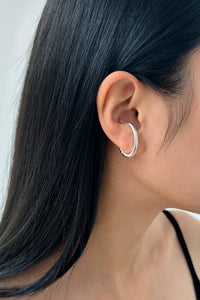 Oval Ear Cuff-SIL Plated Earrings MODU Atelier 