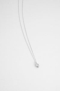 Oval Moonstone Necklace Sterling Silver Necklace MODU Atelier 