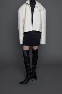 Oversized Boucle Bomber Jacket Jacket MODU Atelier 