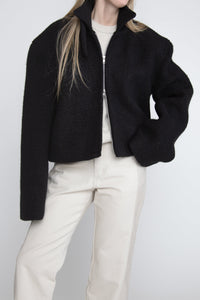 Oversized Boucle Bomber Jacket Jacket MODU Atelier 