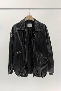 Oversized Reflective Jacket, Black Outerwear MODU Atelier 