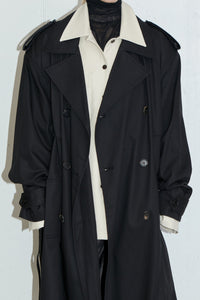 Padded Double Breasted Trench, Black Outerwear MODU Atelier 