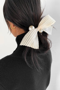 Pearl Bow Hair Tie Other Accessories MODU Atelier 