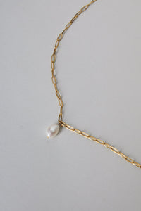 Pearl Link Chain Necklace Plated Necklace MODU Atelier 