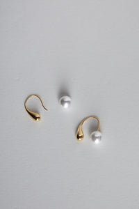 Prince Rupert Drop and Pearl Earrings Plated Earrings MODU Atelier 