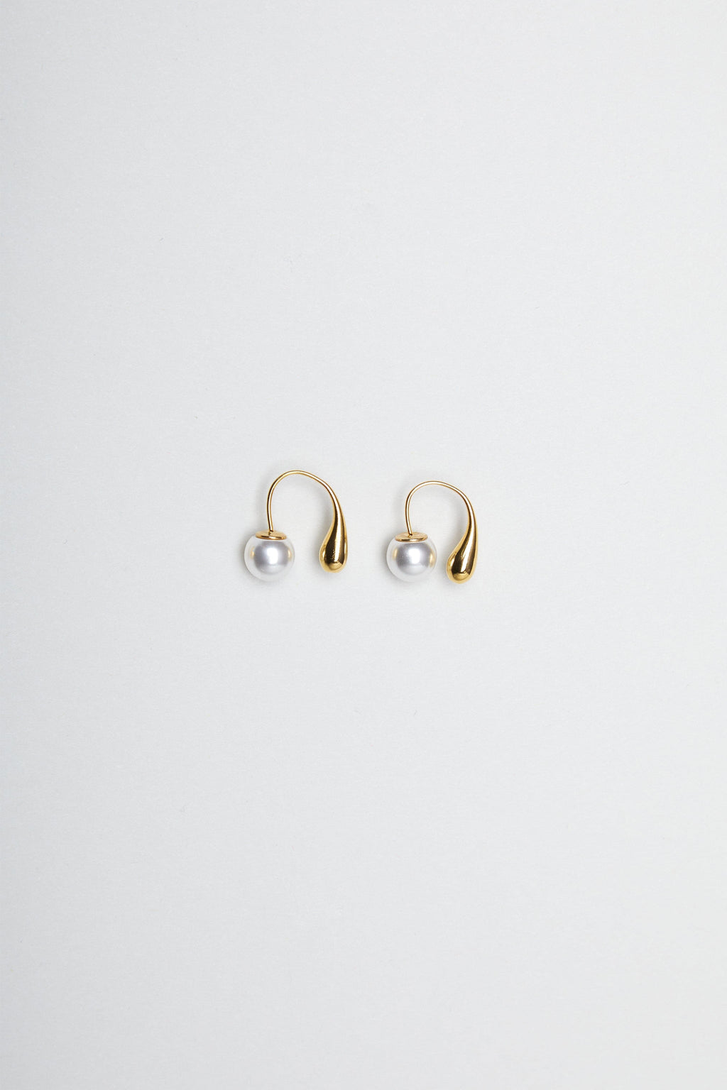 Prince Rupert Drop and Pearl Earrings MODU Atelier