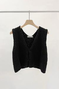 Relaxed Boucle Vest Knit Tops MODU Atelier 