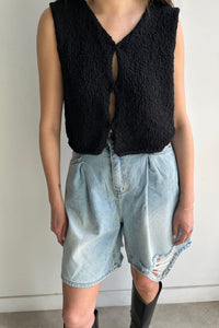 Relaxed Boucle Vest Knit Tops MODU Atelier 