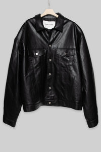 Relaxed Fit Leather Jacket Blazer MODU Atelier 