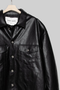 Relaxed Fit Leather Jacket Blazer MODU Atelier 