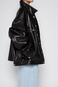 Relaxed Fit Leather Jacket Leather Jacket MODU Atelier 