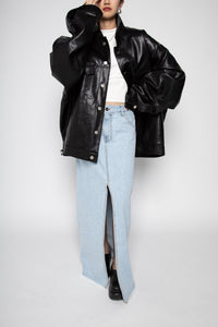 Relaxed Fit Leather Jacket Leather Jacket MODU Atelier 
