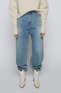 Relaxed Light Wash Denim Jean Pants MODU Atelier 