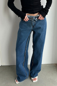 Reversible Denim Jeans Pants Gateless 