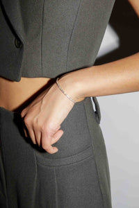 Rhinestone Bracelet Gold Plated Sterling Silver Bracelet MODU Atelier 