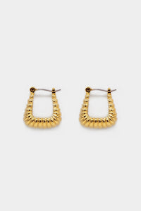 Ribbed Dome Hoop Earrings Plated Earrings MODU Atelier 