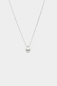 Ribbed Tear Drop Necklace Plated Necklace MODU Atelier 