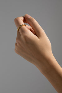 Rounded Ring Gold Plated Sterling Silver Ring MODU Atelier 