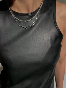 Safety Pin Necklace Plated Necklace MODU Atelier 