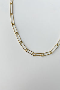 Safety Pin Necklace Plated Necklace MODU Atelier 