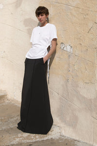 Scalloped Cut-Out T-Shirt, White Shirts & Tops MODU Atelier 