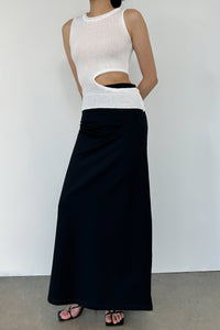 Sheer Knit Bolero Set, White Knit Tops MODU Atelier 