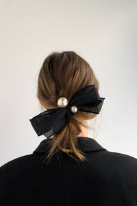 Sheer Pearl Bow Hair Tie Other Accessories MODU Atelier 