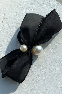 Sheer Pearl Bow Hair Tie Other Accessories MODU Atelier 