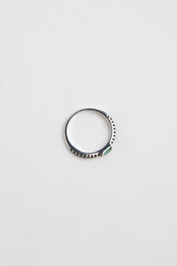 Siberian Quartz + Black Spinel Ring Sterling Silver Ring MODU Atelier 