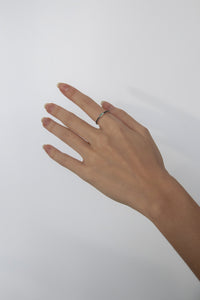 Siberian Quartz + Black Spinel Ring Sterling Silver Ring MODU Atelier 
