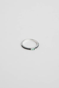 Siberian Quartz + Black Spinel Ring Sterling Silver Ring MODU Atelier 
