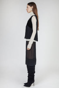 Silk Lace Cami Top, Black Tank MODU Atelier 