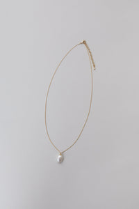 Simple Single Pearl Necklace Plated Necklace MODU Atelier 