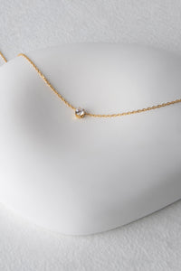 Single Cubic Necklace Gold Plated Sterling Silver Necklace MODU Atelier 