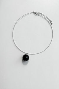 Single Onyx Choker Necklace Plated Necklace MODU Atelier 