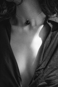 Single Onyx Choker Necklace Plated Necklace MODU Atelier 