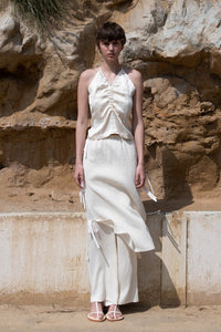 Skirt Layered Pants with Side Strings Pants MODU Atelier 