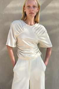Slim-Fit Shirring T-Shirt Shirts & Tops LVIR 