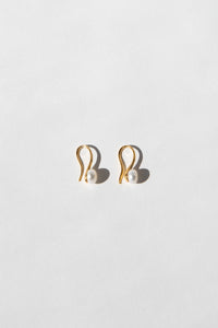 Small Pearl Drop Earring Plated Earrings MODU Atelier 