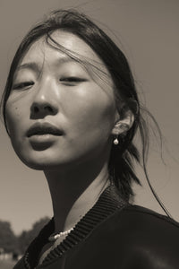 Small Pearl Drop Earring Plated Earrings MODU Atelier 