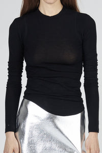 Soft Contour Long Sleeve Top, Black Shirts & Tops MODU Atelier 