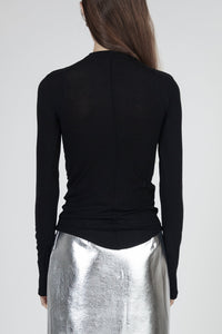 Soft Contour Long Sleeve Top, Black Shirts & Tops MODU Atelier 