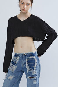Spring Knit, Black Shirts & Tops MODU Atelier 