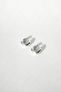 Square Hoop Earrings Sterling Silver Earrings MODU Atelier 