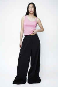 Structured Wide Leg Pants, Black Pants MODU Atelier 