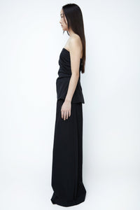 Structured Wide Leg Pants, Black Pants MODU Atelier 