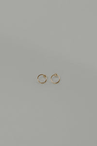 Stud Hoop Earrings 14K Gold Earrings MODU Atelier 