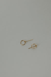 Stud Hoop Earrings 14K Gold Earrings MODU Atelier 